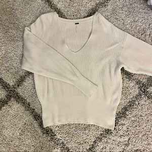 Free People Cream Sweater